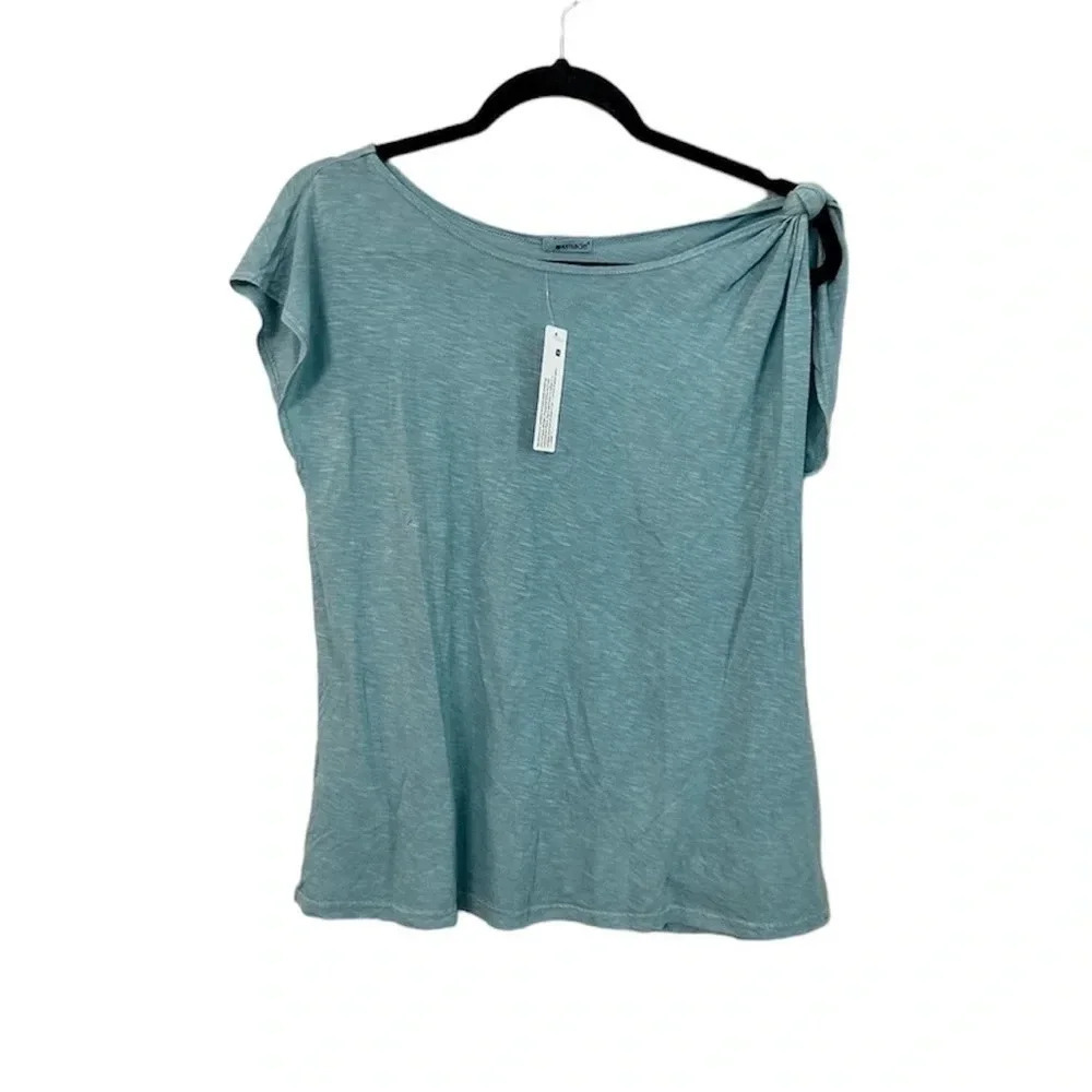 Lamade Shoulder Knot Lightweight Short Sleeve Tee NWT